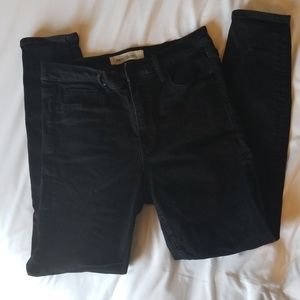 Gap true skinny super high rise black jeans sz 30